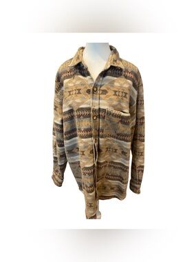 Unisex Vintage Roots Outdoors Southwestern Cotton Shacket XL